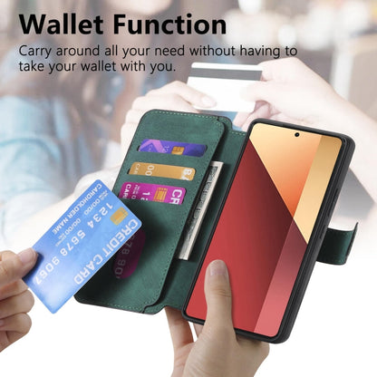 For Redmi Note 13 Pro 4G CaseNeo MagSafe RFID Anti-theft Retro Leather Phone Case(Green)