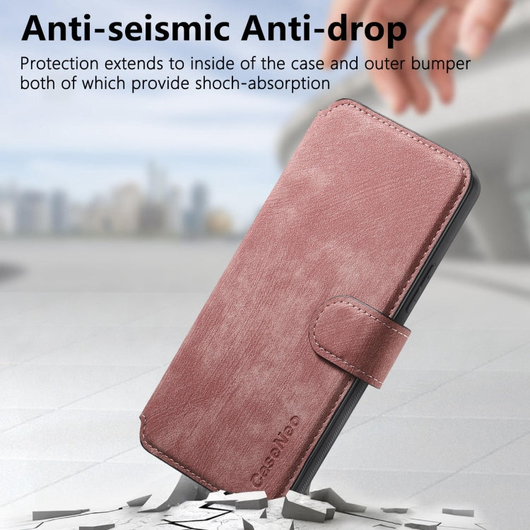For Redmi Note 13 4G CaseNeo MagSafe RFID Anti-theft Retro Leather Phone Case(Pink)