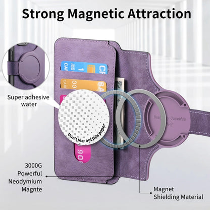 For Redmi Note 13 4G CaseNeo MagSafe RFID Anti-theft Retro Leather Phone Case(Purple)