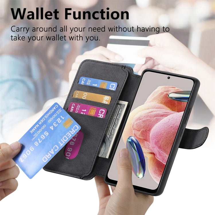 For Redmi Note 12 4G Global CaseNeo MagSafe RFID Anti-theft Retro Leather Phone Case(Black)