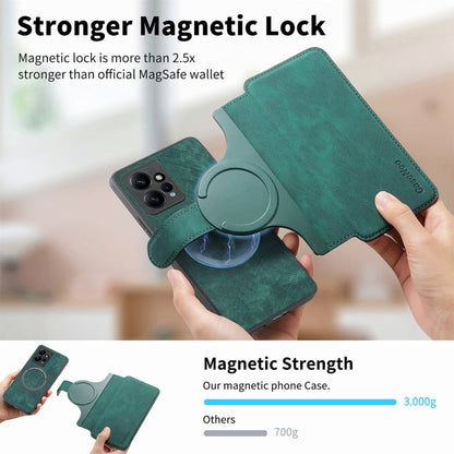 For Redmi Note 12 4G Global CaseNeo MagSafe RFID Anti-theft Retro Leather Phone Case(Green)