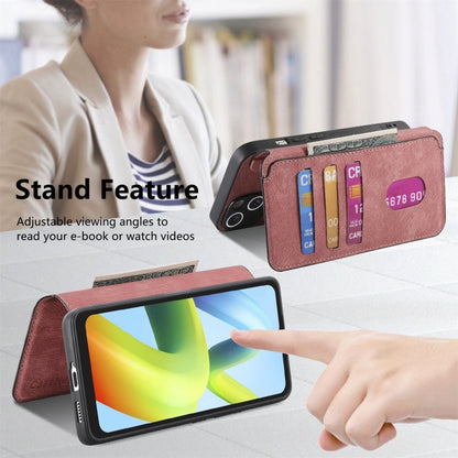 For Redmi A1 CaseNeo MagSafe RFID Anti-theft Retro Leather Phone Case(Pink)