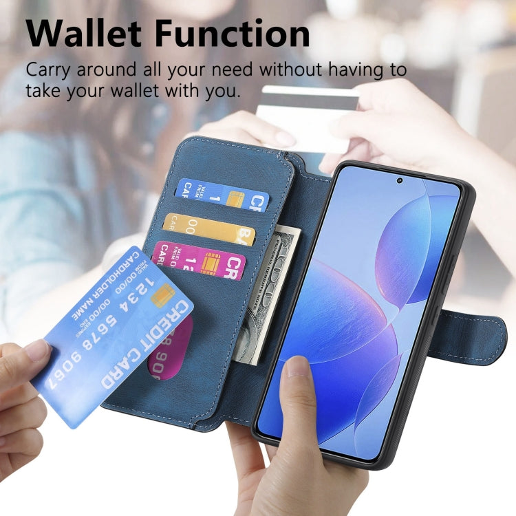 For Redmi K70 / K70 Pro CaseNeo MagSafe RFID Anti-theft Retro Leather Phone Case(Blue)