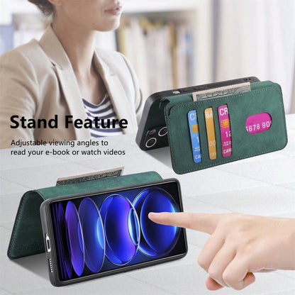 For Redmi Note 12 Pro+ 5G CaseNeo MagSafe RFID Anti-theft Retro Leather Phone Case(Green)