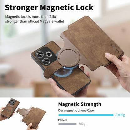 For Xiaomi Poco F6 CaseNeo MagSafe RFID Anti-theft Retro Leather Phone Case(Brown)