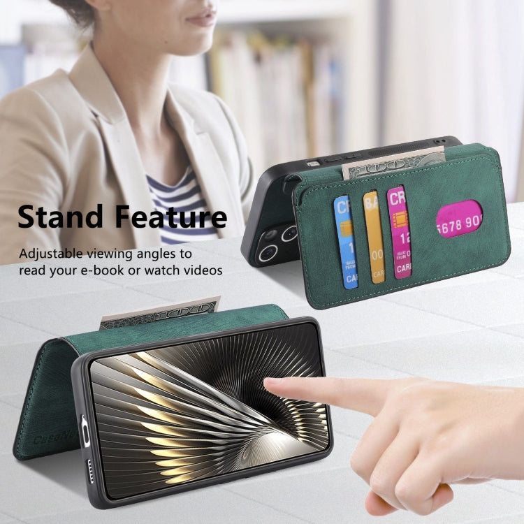For Xiaomi Poco F6 CaseNeo MagSafe RFID Anti-theft Retro Leather Phone Case(Green)