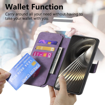 For Xiaomi Poco F6 CaseNeo MagSafe RFID Anti-theft Retro Leather Phone Case(Purple)