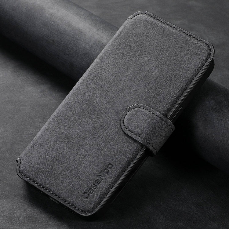 Pour Xiaomi Poco F6 Pro Étui Neo MagSafe RFID Antivol Rétro Cuir Étui Téléphone (Noir)