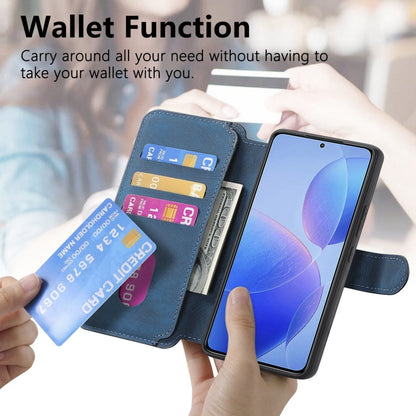 For Xiaomi Poco F6 Pro CaseNeo MagSafe RFID Anti-theft Retro Leather Phone Case(Blue)