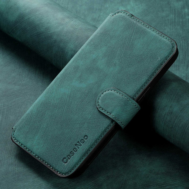 For Xiaomi Poco M6 Pro 4G CaseNeo MagSafe RFID Anti-theft Retro Leather Phone Case(Green)