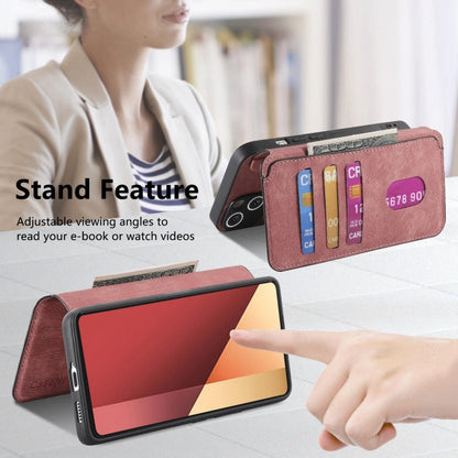 For Xiaomi Poco M6 Pro 4G CaseNeo MagSafe RFID Anti-theft Retro Leather Phone Case(Pink)