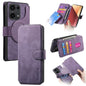 Pour Xiaomi Poco M6 Pro 4G Coque en cuir rétro Neo MagSafe RFID anti-vol (Violet)
