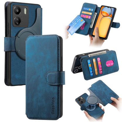 For Xiaomi Poco M6 CaseNeo MagSafe RFID Anti-theft Retro Leather Phone Case(Blue)