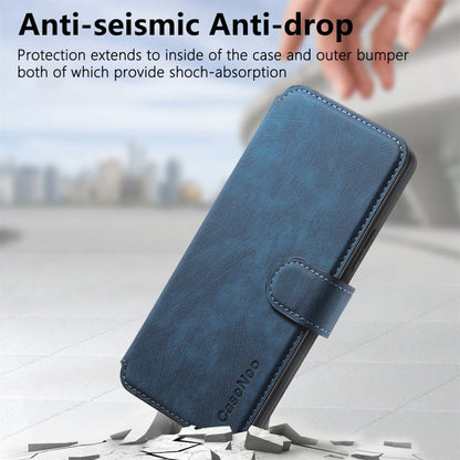 For Xiaomi Poco M6 CaseNeo MagSafe RFID Anti-theft Retro Leather Phone Case(Blue)