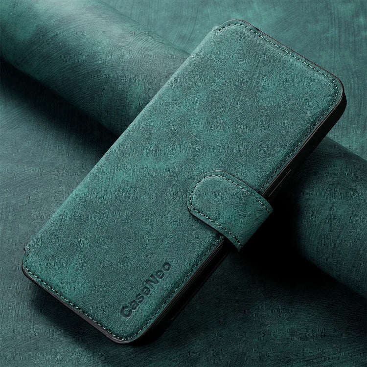 For Xiaomi Poco M6 CaseNeo MagSafe RFID Anti-theft Retro Leather Phone Case(Green)