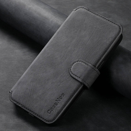 For Xiaomi Poco X6 5G CaseNeo MagSafe RFID Anti-theft Retro Leather Phone Case(Black)