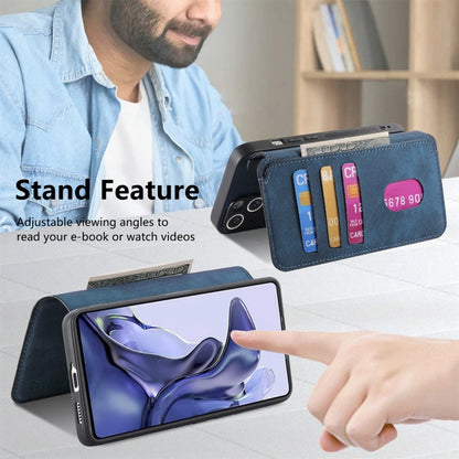 For Xiaomi Mi 11T / 11T Pro 5G CaseNeo MagSafe RFID Anti-theft Retro Leather Phone Case(Blue)