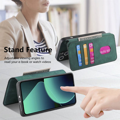 For Xiaomi 13T / 13T Pro CaseNeo MagSafe RFID Anti-theft Retro Leather Phone Case(Green)