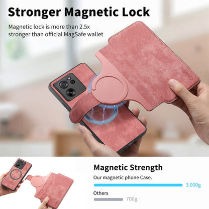 For Xiaomi 13T / 13T Pro CaseNeo MagSafe RFID Anti-theft Retro Leather Phone Case(Pink)