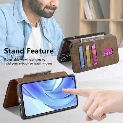 For Xiaomi Mi 11 Lite CaseNeo MagSafe RFID Anti-theft Retro Leather Phone Case(Brown)