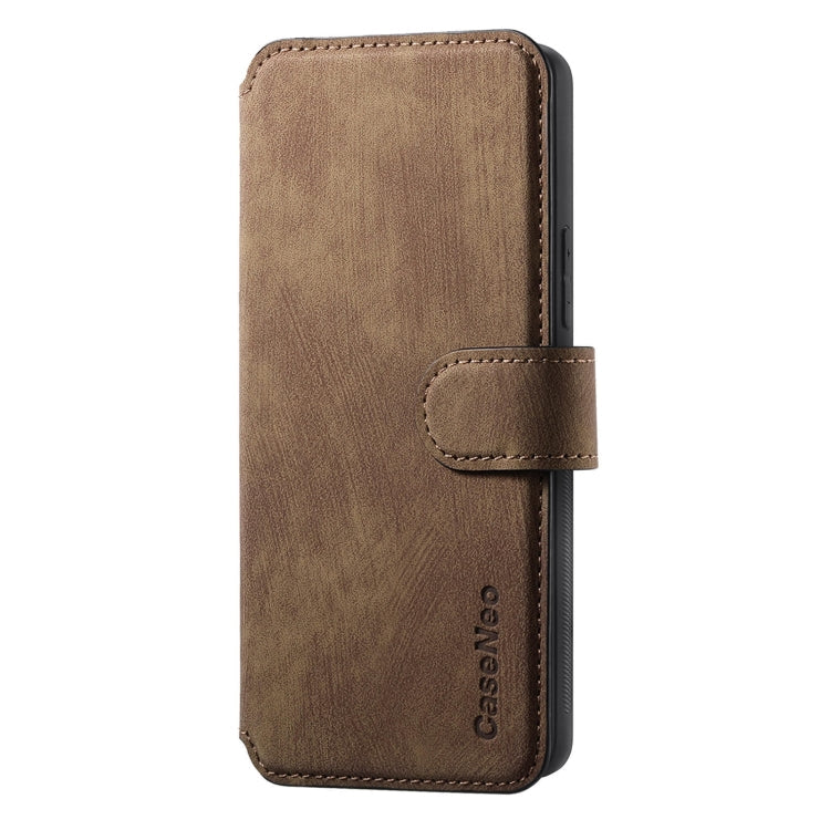 For Galaxy A35 5G CaseNeo MagSafe RFID Anti-theft Retro Leather Phone Case(Brown)