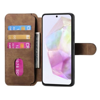 For Galaxy A35 5G CaseNeo MagSafe RFID Anti-theft Retro Leather Phone Case(Brown)