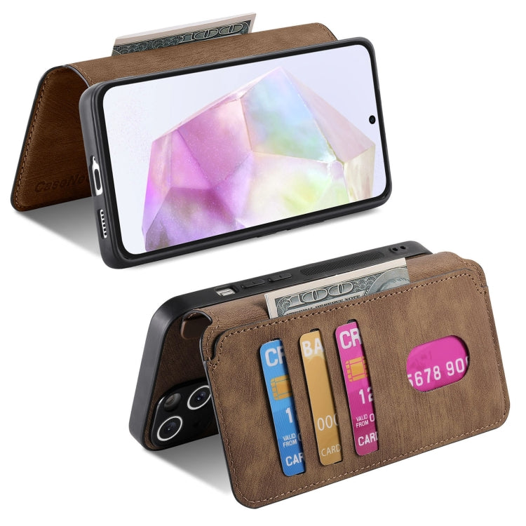 For Galaxy A35 5G CaseNeo MagSafe RFID Anti-theft Retro Leather Phone Case(Brown)