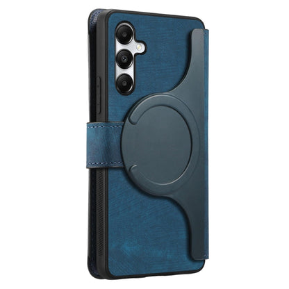 For Galaxy A35 5G CaseNeo MagSafe RFID Anti-theft Retro Leather Phone Case(Blue)