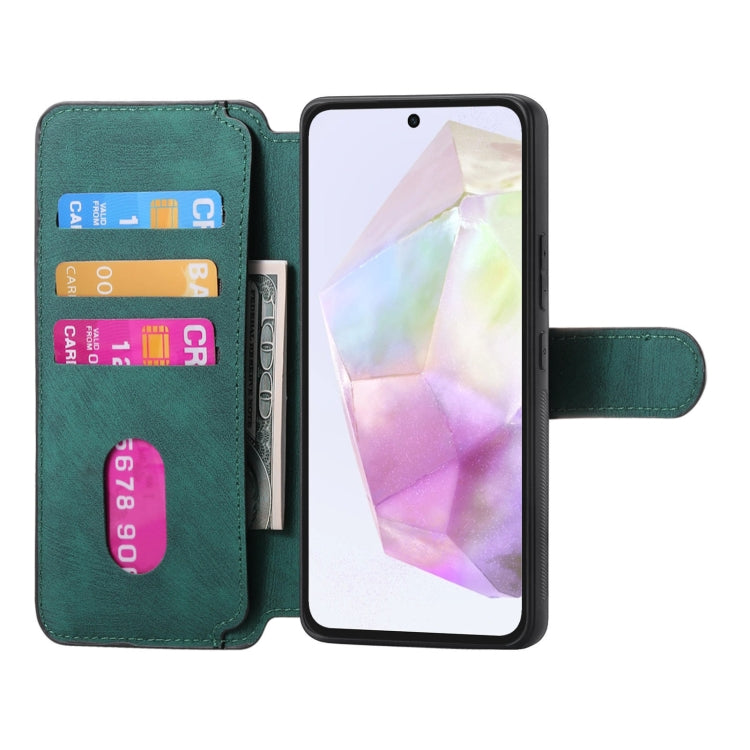 For Galaxy A35 5G CaseNeo MagSafe RFID Anti-theft Retro Leather Phone Case(Green)