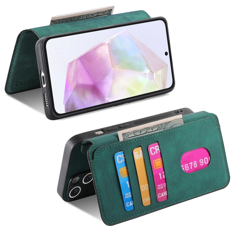 For Galaxy A35 5G CaseNeo MagSafe RFID Anti-theft Retro Leather Phone Case(Green)