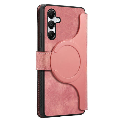 For Galaxy A35 5G CaseNeo MagSafe RFID Anti-theft Retro Leather Phone Case(Pink)