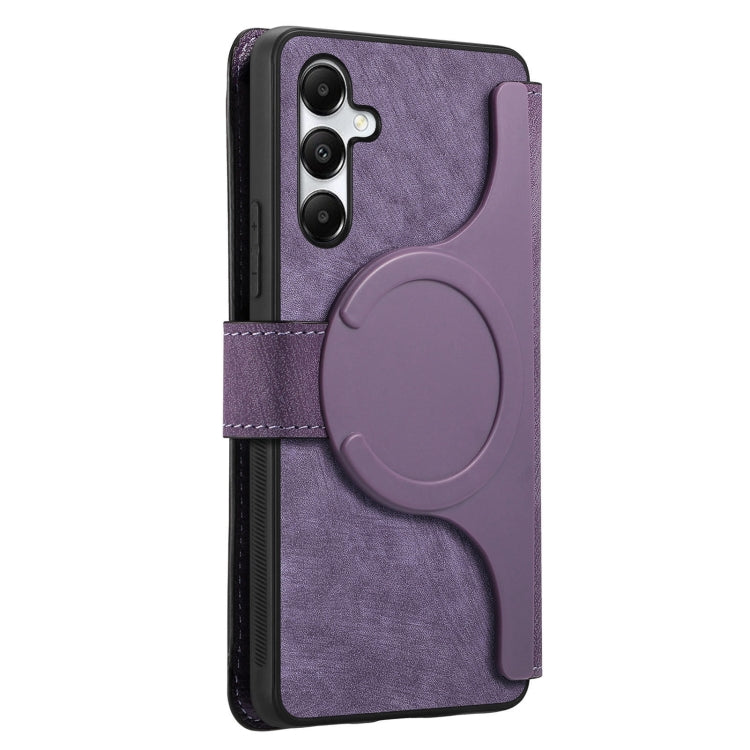 For Galaxy A35 5G CaseNeo MagSafe RFID Anti-theft Retro Leather Phone Case(Purple)