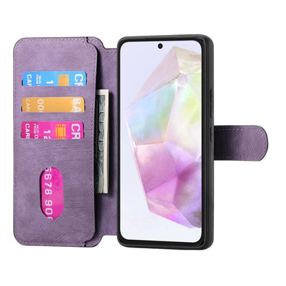For Galaxy A35 5G CaseNeo MagSafe RFID Anti-theft Retro Leather Phone Case(Purple)