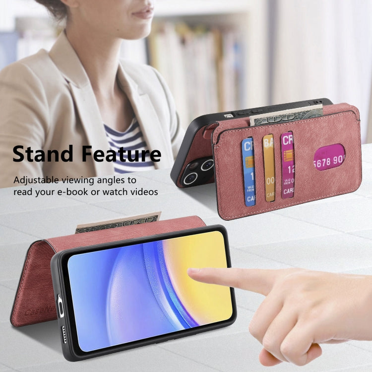 For Galaxy A25 5G CaseNeo MagSafe RFID Anti-theft Retro Leather Phone Case(Pink)