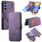 Pour Samsung Galaxy A25 5G ÉtuiCoque en cuir rétro avec MagSafe et protection RFID anti-vol (violet)