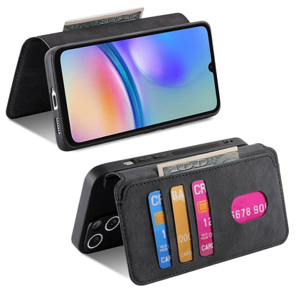 For Galaxy A05s CaseNeo MagSafe RFID Anti-theft Retro Leather Phone Case(Black)