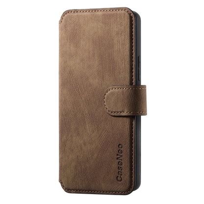 For Galaxy A05s CaseNeo MagSafe RFID Anti-theft Retro Leather Phone Case(Brown)