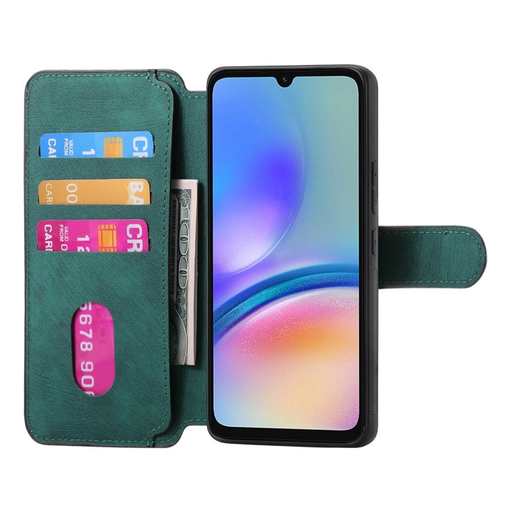 For Galaxy A05s CaseNeo MagSafe RFID Anti-theft Retro Leather Phone Case(Green)