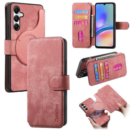 For Galaxy A05s CaseNeo MagSafe RFID Anti-theft Retro Leather Phone Case(Pink)