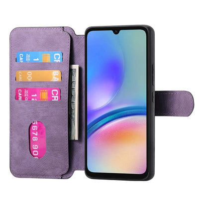 For Galaxy A05s CaseNeo MagSafe RFID Anti-theft Retro Leather Phone Case(Purple)