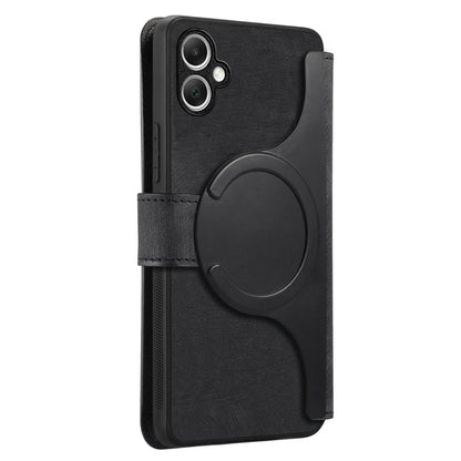 For Galaxy A05 CaseNeo MagSafe RFID Anti-theft Retro Leather Phone Case(Black)