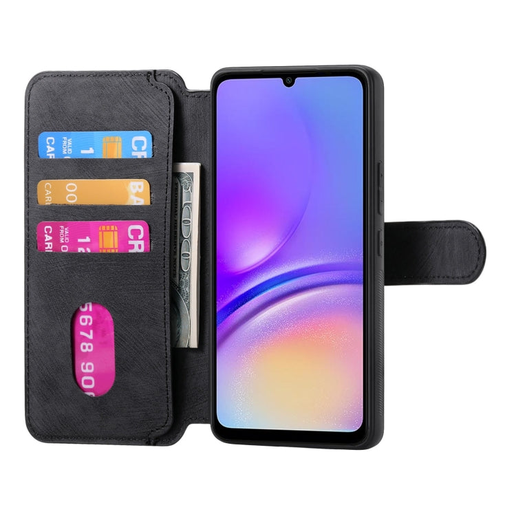 For Galaxy A05 CaseNeo MagSafe RFID Anti-theft Retro Leather Phone Case(Black)