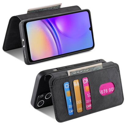 For Galaxy A05 CaseNeo MagSafe RFID Anti-theft Retro Leather Phone Case(Black)