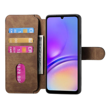 For Galaxy A05 CaseNeo MagSafe RFID Anti-theft Retro Leather Phone Case(Brown)
