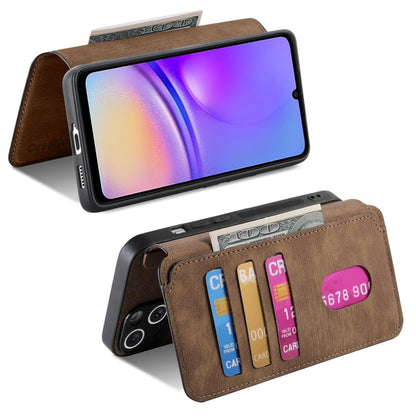 For Galaxy A05 CaseNeo MagSafe RFID Anti-theft Retro Leather Phone Case(Brown)