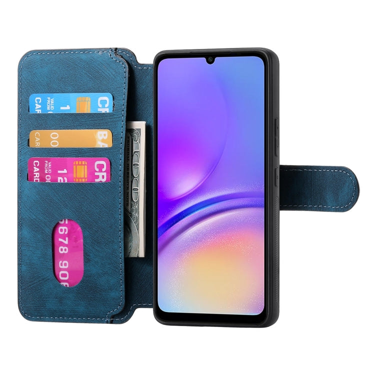 For Galaxy A05 CaseNeo MagSafe RFID Anti-theft Retro Leather Phone Case(Blue)