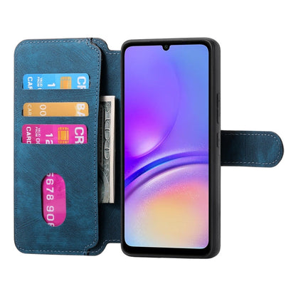For Galaxy A05 CaseNeo MagSafe RFID Anti-theft Retro Leather Phone Case(Blue)