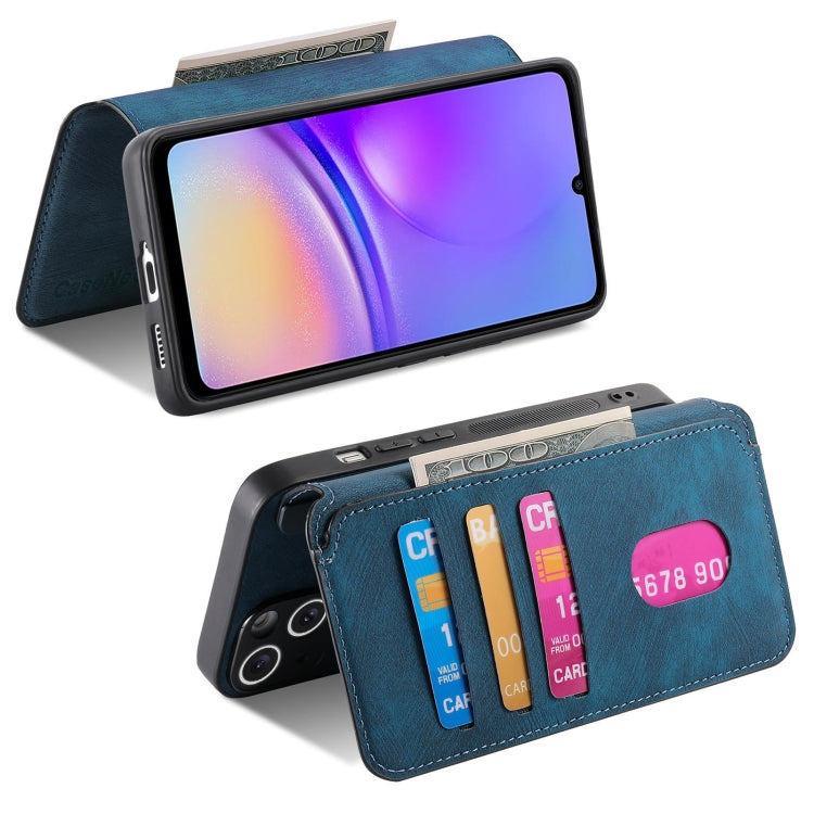For Galaxy A05 CaseNeo MagSafe RFID Anti-theft Retro Leather Phone Case(Blue)
