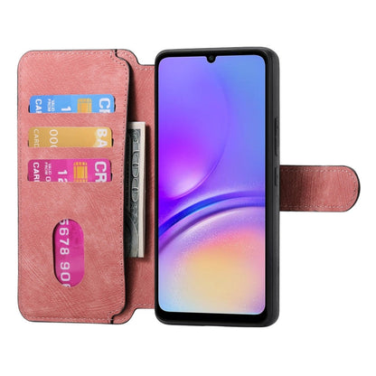 For Galaxy A05 CaseNeo MagSafe RFID Anti-theft Retro Leather Phone Case(Pink)