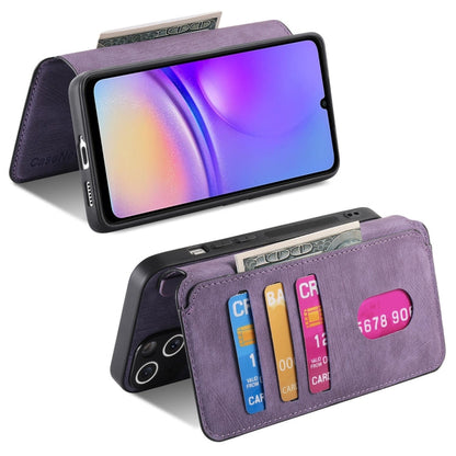 For Galaxy A05 CaseNeo MagSafe RFID Anti-theft Retro Leather Phone Case(Purple)